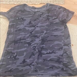 GAP Kids Camo T-Shirt - Blue and Black